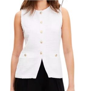 LOFT Tweed Pocket Vest